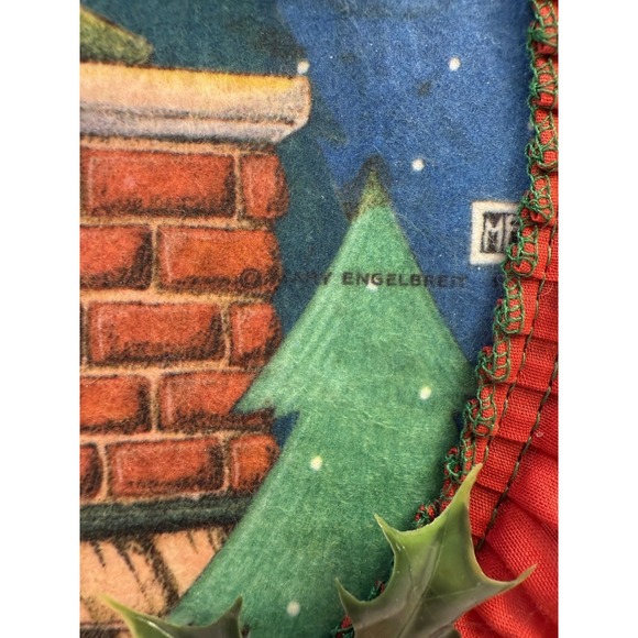 Mary Engelbreit Believe Christmas Santa Wall Hanging , Vintage country 90's. - Picture 2 of 7